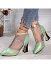 Chic & Airy: Breathable Mesh Pointed Toe High Heels