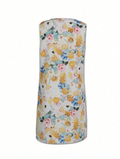 Blossoming Beauty: Women's Floral Print Sleeveless Dress