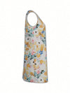 Blossoming Beauty: Women's Floral Print Sleeveless Dress