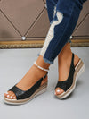 Golden Goddess: Women's Summer Wedge Sandals for Fashionable & Versatile Style