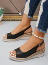 Golden Goddess: Women's Summer Wedge Sandals for Fashionable & Versatile Style