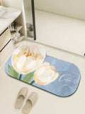 This Super Absorbent Tulip Flower Bathroom Mat provides a stylish touch to any bathroom with its non-slip and anti-dirty design. Its super absorbent material ensures your bathroom stays dry and clean, making it not only a decorative piece but also a functional addition to your home.