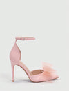 Pink Bow Point Toe Stiletto Heeled Sandals: Perfect for Valentine's Day and Summer Vacations