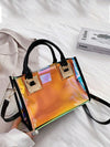 Clear and Chic: Laser Shoulder Crossbody Handbag with Inner Pouch