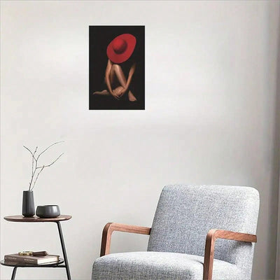 Stylish and Timeless: Beautiful Red Hat Lady Poster for Home Decor