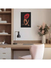 Stylish and Timeless: Beautiful Red Hat Lady Poster for Home Decor