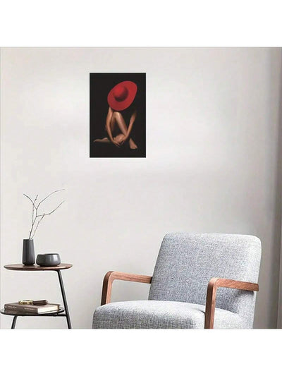 Stylish and Timeless: Beautiful Red Hat Lady Poster for Home Decor