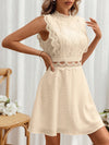 Elegant Lace Maxi Dress with Stand Collar - Perfect for Summer Weddings & Tea Parties