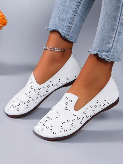 Sunflower Daisy Mesh Casual Flat Shoes: Lightweight and Non-Slip for Comfortable Walking