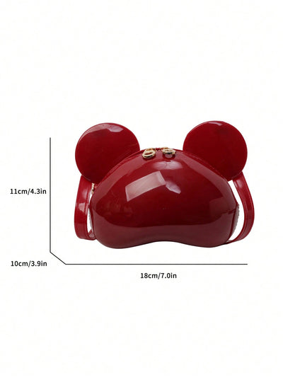 Trendy Jelly Ear Bag: Adorable Cartoon Crossbody Mini Phone & Coin Purse for Spring/Summer