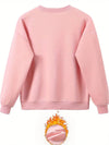 Frog Print Pullover: Cozy and Cute Crew Neck Sweatshirt for Fall/Winter