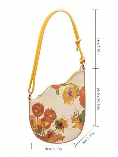 Sunny Knot Crossbody: A Colorful Contrast in Saddle Oil Painting Series