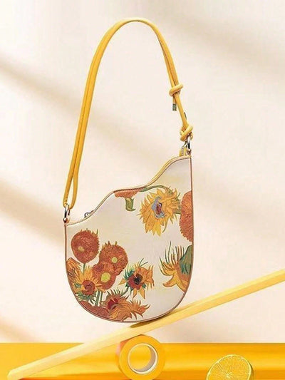 Sunny Knot Crossbody: A Colorful Contrast in Saddle Oil Painting Series