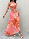 Boho Chic Tie-Dye Ruffle Hem Dress – Perfect for Summer Festivals and Vacations