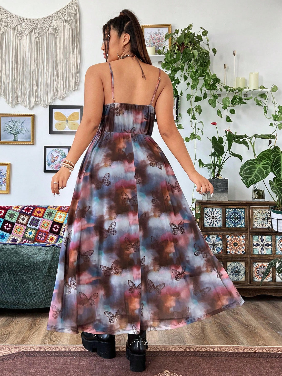 Be the talk of the town in this Women's Casual Long Mesh Dress. With a unique print that's perfect for every occasion, you'll stand out in the best way possible. Dress up or dress down, this versatile piece is a must-have for any wardrobe. Get yours today!