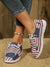 4th of July Vibes: Women's Colorful Canvas Sneakers for Lightweight & Breathable Walking