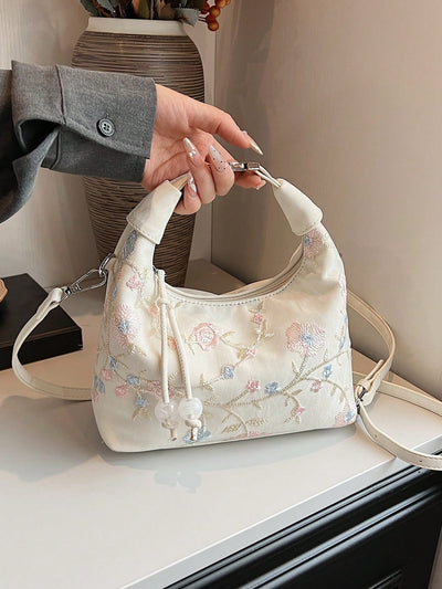 Chic Floral Fantasy: Lightweight Women's Tote Bag for Effortless Elegance