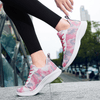 Spring Camouflage: Women's Lightweight Running Shoes with Breathable Mesh Upper