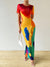 Chic and Stylish: Women's Tie-Dye Mermaid Style Bodycon Dress