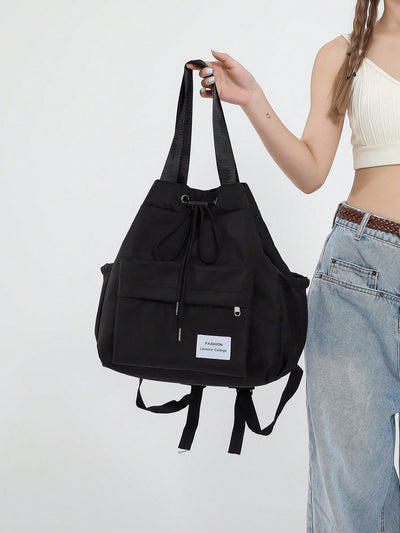 Versatile Chic: Lightweight Large Capacity Shoulder Bag Backpack for Women