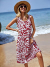 Get ready for your next tropical vacation with Beach Chic's Women's Tropical Plant Printed Sleeveless Casual Tank Dress! Crafted with a lightweight and breezy fabric, this dress is perfect for soaking up the sun on the beach or exploring the local shops and sights. Its vibrant tropical plant print will have you feeling like a true island beauty.