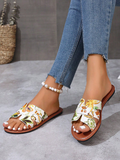 Summer Flat Sandals: Stay Stylish and Comfy with Open-Toe Cool Slippers