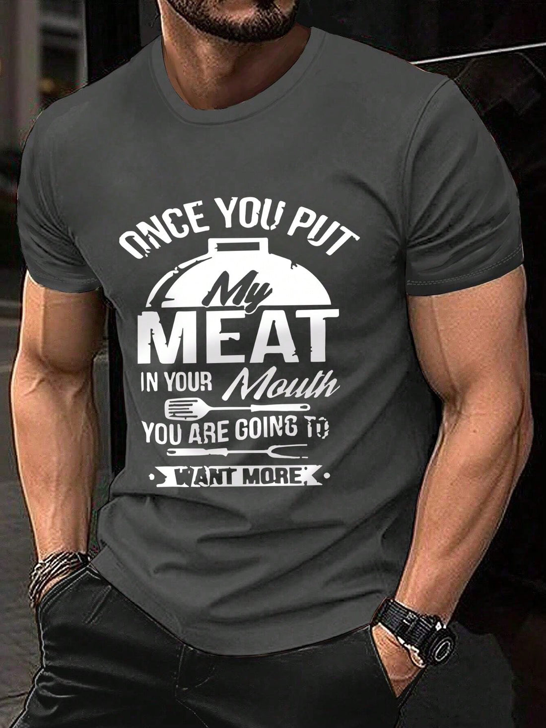 Introduce some summer vibes into your wardrobe with this stylish and casual men's t-shirt. Featuring a trendy slogan print, this tee is perfect for staying cool and fashionable on hot summer days. With its soft and comfortable material, you'll want to wear it all season long.