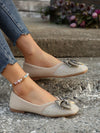 Sparkling Bow Flat Shoes: Perfect for Walking and Shopping in Style