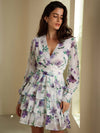 Blooming Beauty: Ladies Long Sleeve Floral Print Dress