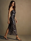 Shine Bright in Style: Elegant Sequined Dress with a Unique Design