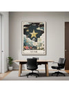 Modern Celestial Decor Set: Stars, Moon, Sun Cards for Every Room in Your Home