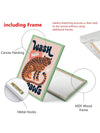 Tiger Wash Paws Bathroom Poster: Modern Art for Bedroom, Living Room, Hallway