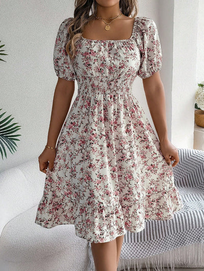 Sun-kissed Ditsy Floral Dress: Perfect for Spring and Summer Holidays