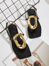 The Perfect Party Vacation Footwear with Snake Pattern Red Square Toe Slipper