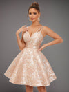 Chic & Charming: Pink 3D Floral Sweetheart Dress for Every Occasion