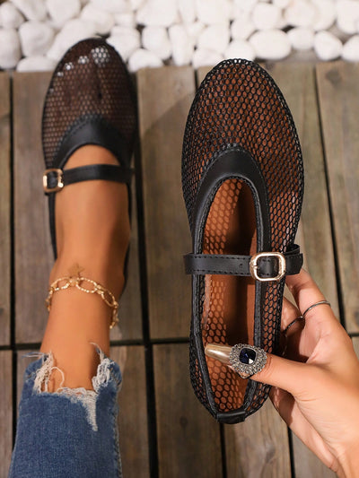 Stylish and Comfortable Mesh Ballet Flats: Perfect for Everyday Wear and Parties