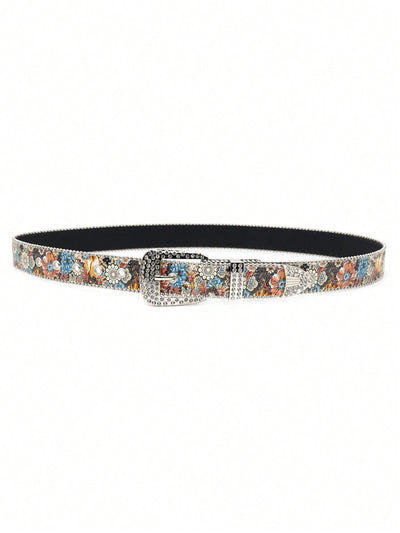 Bohemian Chic Rhinestone Waist Belt - Vintage Y2K Punk Rock Accessory