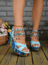 Strappy & Stylish: Colorful Cross Straps Wedge Sandals for Women