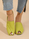 Chic Summer Appeal: Elegant Solid Color Peep-Toe High Heel Sandals for Women