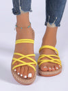 Comfortable Crossed Anti-Slip Flat Sandals: Perfect for Casual Beach Days