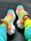 Rainbow Runners: Colorful and Fashionable Casual Sports Shoes for Women