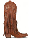 Vintage Western Fringe Cowgirl Boots: Stylish and Sturdy for Women