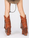 Vintage Western Fringe Cowgirl Boots: Stylish and Sturdy for Women