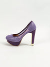 Violet Illusion: Waterproof Platform Stiletto Heels for Women