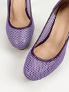 Violet Illusion: Waterproof Platform Stiletto Heels for Women