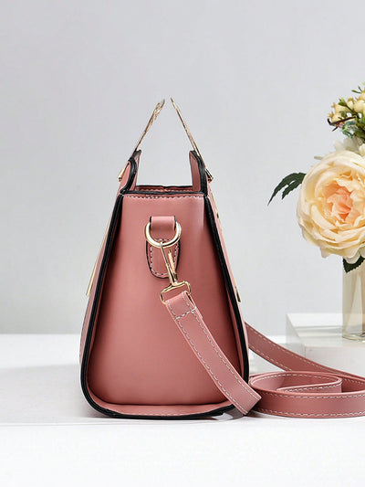 Chic & Versatile Lightweight Business Casual Zipper Shoulder Bag for Modern Women