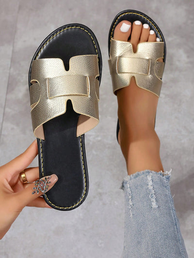 Summer Flat Sandals: Stay Stylish and Comfy with Open-Toe Cool Slippers