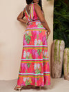 Tropical Bliss V-Neck Dress: Bring the Island Vibes to Your Wardrobe!