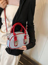 Chic Color Block Handbag - Stylish Spliced Shoulder & Crossbody Bag for Everyday Elegance