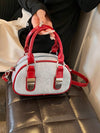 Chic Color Block Handbag - Stylish Spliced Shoulder & Crossbody Bag for Everyday Elegance